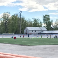 Photo taken at Стадион Олимпийские Надежды by Natalia on 5/26/2017
