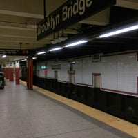 Photo taken at MTA Subway - Brooklyn Bridge/City Hall/Chambers St (4/5/6/J/Z) by Curtis R. on 12/8/2017