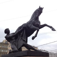 Photo taken at Anichkov Bridge by Skate on 5/24/2013