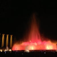 Photo taken at Magic Fountain of Montjuïc by Anabelle on 5/3/2013