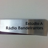 Photo taken at Rádio Bandeirantes by Victor F. on 11/19/2012
