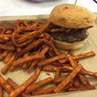 Photo taken at MOOYAH Burgers, Fries &amp;amp; Shakes by Joshua C. on 4/4/2015