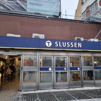 Photo taken at Slussen T-bana by Virve P. on 1/5/2023