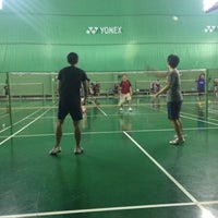 Photo taken at SP Badminton Court by TuiNui T. on 9/19/2016