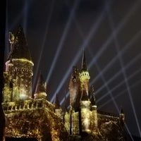 Photo taken at Nighttime Lights At Hogwarts Castle by Movie L. on 7/2/2017