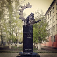 Photo taken at Памятник Виктору Цою by Ivan A. on 5/13/2013