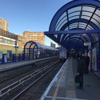 Photo taken at All Saints DLR Station by Felipe L. on 1/18/2018