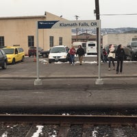 Photo taken at Klamath Falls Amtrak (KFS) by Angie P. on 12/22/2017