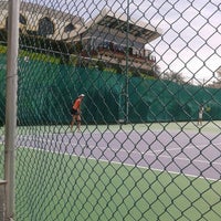 Photo taken at Canchas Tenis Club Libanes by Julieta M. on 7/6/2013