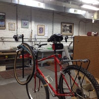 Photo taken at Ohio City Bicycle Co-op by Wendy S. on 3/15/2014