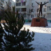 Photo taken at Памятник Гагарину by Игорь Н. on 12/30/2012