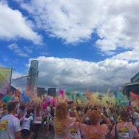 Photo taken at The Color Run by Christoph V. on 9/6/2015