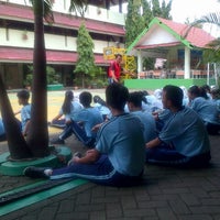 Photo taken at Lapangan SMAN 58 Jakarta by Inrika R. on 11/20/2012