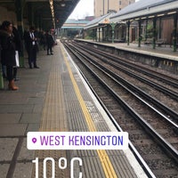 Photo taken at West Kensington London Underground Station by Pratik G. on 4/13/2018