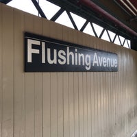 Photo taken at MTA Subway - Flushing Ave (J/M) by Pratik G. on 4/27/2017