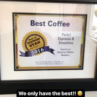 Photo taken at Perks! Espresso &amp;amp; Smoothies by Pratik G. on 5/18/2017