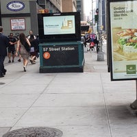 Photo taken at MTA Subway - 57th St (F) by Tracey M. on 6/8/2018