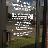 Photo taken at Memorial Town &amp;amp; Country Animal Clinic by Austin F. on 9/12/2013