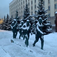 Photo taken at Сквер на 1-й Фрунзенской by Alexey on 1/22/2022