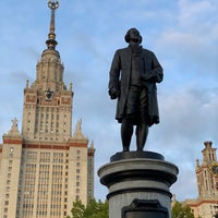 Photo taken at Памятник Ломоносову by Alexey on 9/19/2019