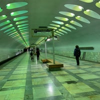 Photo taken at metro Nakhimovsky Prospekt by Alexey on 7/31/2019