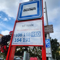 Photo taken at Větrník (tram, bus) by Mishkaaaa on 9/11/2022