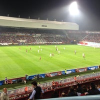 Photo taken at Hüseyin Avni Aker Stadyumu by Kenan B. on 5/13/2013