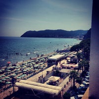 Photo taken at Grand Hotel Mediterranee Alassio by Andrea L. on 9/1/2013