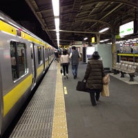 Photo taken at Chuo Local Line Nakano Station by Leon Tsunehiro Yu-Tsu T. on 2/24/2013