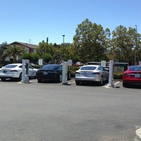 Photo taken at Tesla Supercharger by Cherry V. on 7/19/2013
