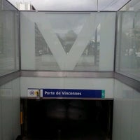 Photo taken at Porte de Vincennes Métro Station [1] by Anja D. on 10/5/2012