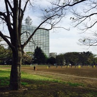 Photo taken at 代々木公園サッカー場 by Jun T. on 4/17/2017