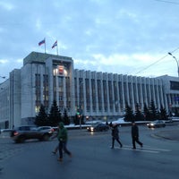 Photo taken at Остановка &amp;quot;Сквер Уральских Добровольцев&amp;quot; by Puh on 3/19/2014