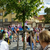 Photo taken at Prague Pride Parade 2016 by Michael C. on 8/13/2016