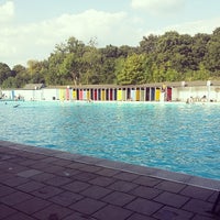 Photo taken at Tooting Bec Lido by Steve G. on 7/30/2014