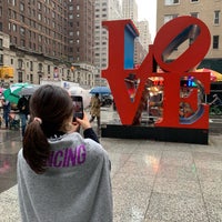 Photo taken at LOVE Sculpture by Robert Indiana by Minju L. on 4/26/2019