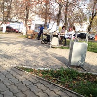 Photo taken at Сквер перед офисом «Уфанет» by Edik on 10/8/2012
