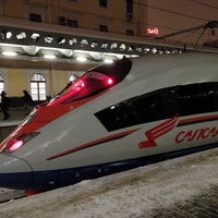 Photo taken at Поезд № 753 «Сапсан» Санкт-Петербург — Москва by Вадик V. on 1/29/2019
