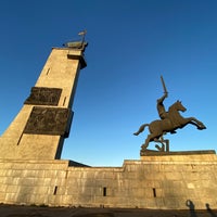 Photo taken at Монумент Победы by Alex S. on 11/8/2020