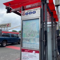 Photo taken at MUNI Bus Stop - 30th &amp;amp; Mission by Analise T. on 1/20/2019