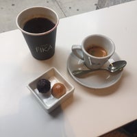Photo taken at FIKA Espresso Bar by yuna l. on 5/18/2015