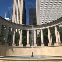 Photo taken at Millennium Monument in Wrigley Square by Lailanie G. on 9/8/2022