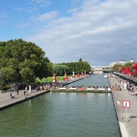 Photo taken at Canal de l&amp;#39;Ourcq by Stéphanie M. on 8/21/2016
