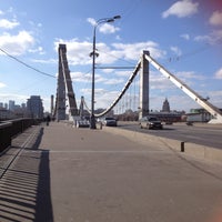 Photo taken at Krymsky Bridge by Darya on 4/22/2013