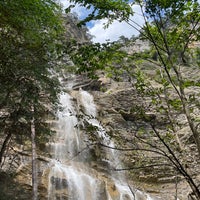 Photo taken at Водопад Учан-Су by Nasti on 7/8/2021