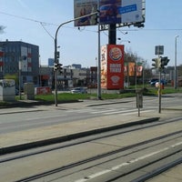 Photo taken at Teplárna Michle (tram, bus) by Petr S. on 4/2/2016