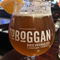 Photo taken at Toboggan Brewing by Jason D. on 4/2/2019