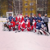 Photo taken at Хоккейный корт by Dmitry S. on 12/28/2014