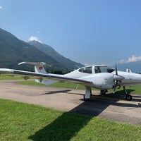 Photo taken at Locarno Airport by Matthias K. on 8/25/2019