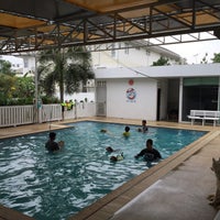 Photo taken at Sa-by-jai Dog Swimming Pool by Kung C. on 3/22/2015